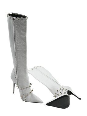 ABRA Spike Boots in White